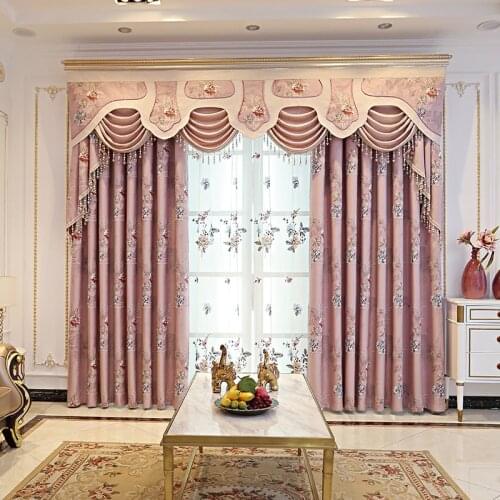 Modern European High Precision Jacquard Shading Curtains for Living Dining Room Bedroom