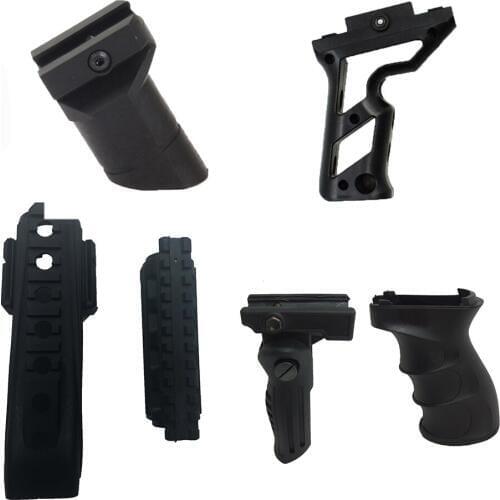 Tactical AK 47 series Grip ABS Handle Foregrip 20mm Rail W/ Strikeforce Polymer Handguards Upper lower Picatinny Rails