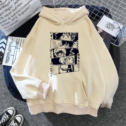 Japanese Anime Hoodies My Hero Academia Hoodie Men Boku No Hero Academia Cartoon Graphic Sweatshirt Himiko Toga Streetwear Male