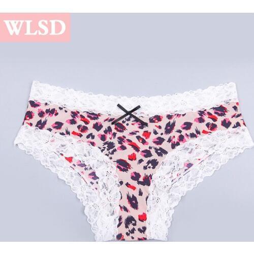 Sexy Panties Women LaceNylon Seamless Briefs Cute Bow Girls Multicolor Lingerie Sexy Transparent Female Pants Underpants