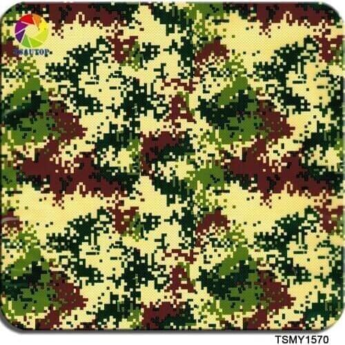 TSAUTOP Size 0.5m x 60m new camouflage water transfer films hydrographics decal PVA hydro dip printing films WDF1570
