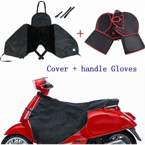Universal Scooters Leg Cover & Mittens Motorcycle Warm Gloves Rain Wind Cold Moisture Protector Knee Windproof Winter Quilt