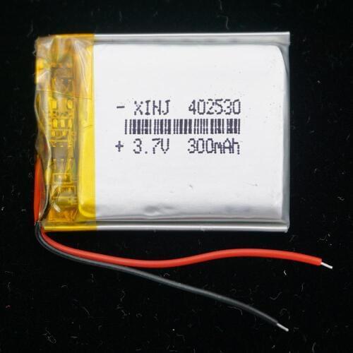 XINJ 3.7V 300mAh LiPo Lithium Polymer Rechargeable Battery Lipo 402530 For GPS Sat Nav Car Camera DVC DVR Driving recorder DIY