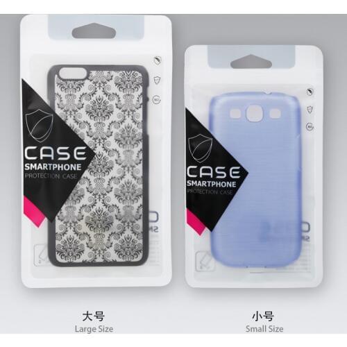 100 pcs Custom logo OPP Plastic Retail Bag Packaging for iPhone 7 7 Plus Phone Cover for Samsung S5 Phone Case