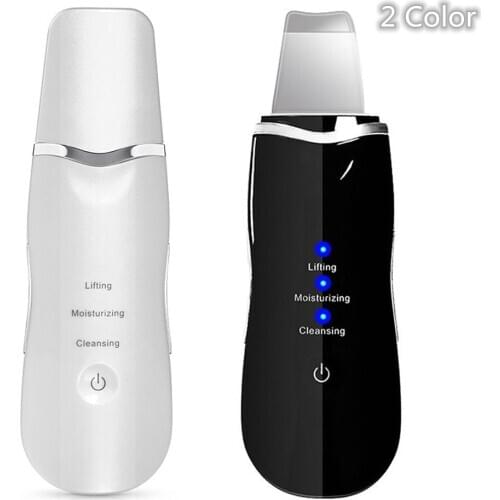 2 Colors Skin Scrubber Deep Cleansing Face Scrubber Vibrating Facial Cleansing Skin Spatula Peeling Beauty Instrument Device
