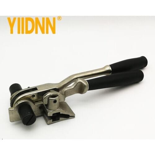 2 In 1 Ratchet Strapping Machine Manual pipe clamps Stainless Steel Tightener Shear Banding Tool YDBT009