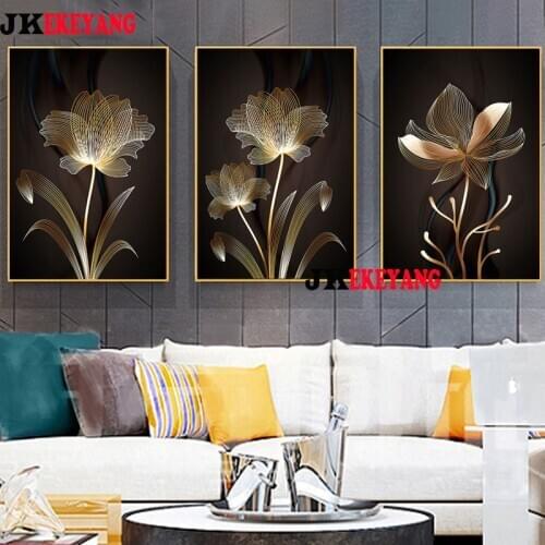 3pcs 5D Diy round/square diamond painting Abstract flower Diamond Mosaic Embroidery cross stitch Y3980