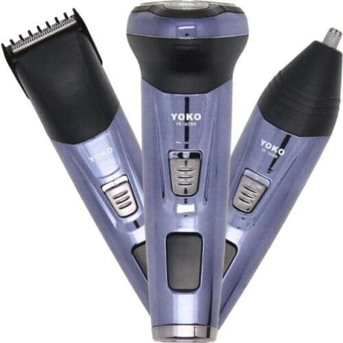 3 In 1 Hair Clipper Electric Nose Shaver Mens Razor Beard Trimmer Shaver For Men 3 Blades Portable Shaving Machine Hair