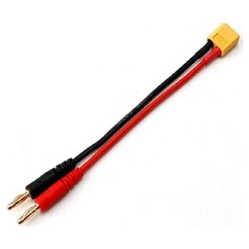 4mm Banana BULLET HXT to XT60 male lead Charger adapter 12 AWG 150MM for charger