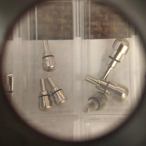 Watch pusher button Watch accessories all steel by the round head type push the head case by the multi-size gold white press