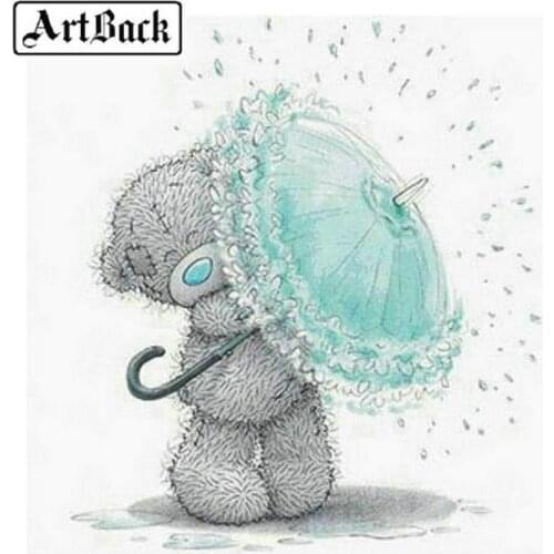 5d diy diamond painting cartoon bear full square drill 3d diamond mosaic home decoration diamond embroidery