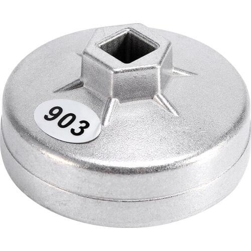 74mm 14 Flute Aluminum Oil Filter Wrench Socket Remover Tool 903 Silver Color For BMW Audi Benz