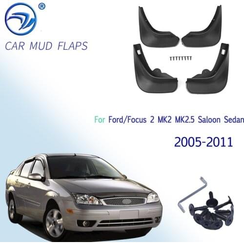 Car Mud Flaps Front Rear Mudguard Splash Guards Fender Mudflaps For Ford/Focus 2 MK2 MK2.5 Saloon Sedan 2005-2011