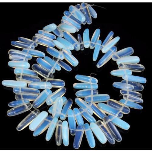 1Strand Approx.40cm/16"Natural Opal Stone Beads Semi Precious Irregular Gravel Chip Argenon Opalite Quartz Stone Bead Jewelry