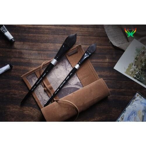 Black Velvet Watercolor Pen Cat Tongue Pen 3009S silver brush Brush fine painting smooth Paintbrush for master painters