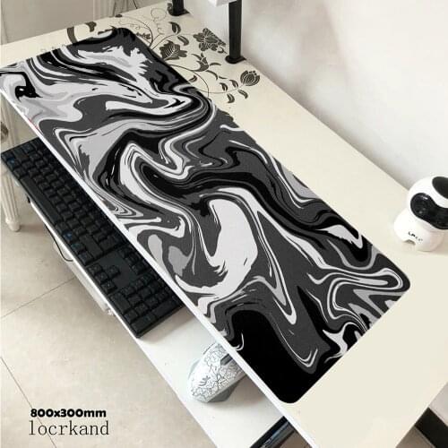 Black White Mousepad Art Mouse Pad Large mini pc Carpet Mats Work Desk Accessory Slipmat 900x400 Table Mat for Table Computer