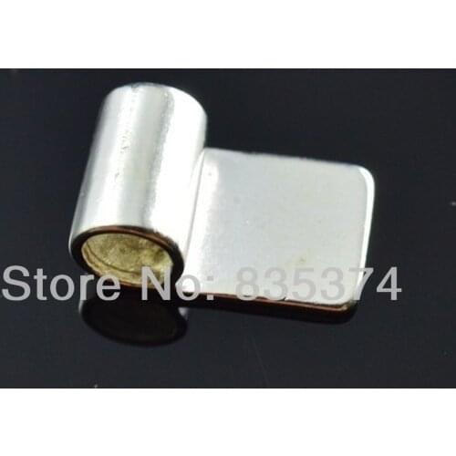 The aperture:5mm,10*17mm silver plated brass pendant glue on bails, glue on bail for pendant