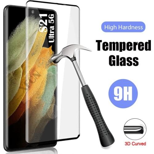 For Galaxy S21 Ultra 5G Smartphone Screen Protector For Samsung S21ultra Glass Full Cover Tempered Protection Film On GalaxyS 21