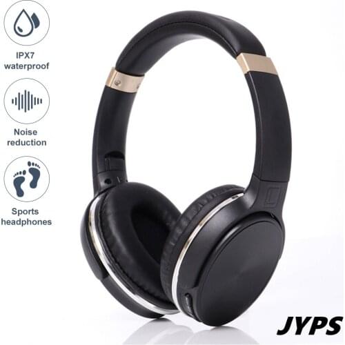 Waterproof IPX7 Wireless Sport Headphones For Cell Phone with Microphone,Soft HiFi Stereo Bass Bluetooth Running Headsets Gamer
