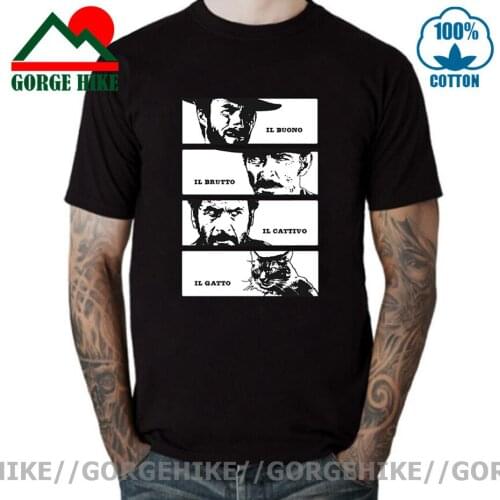 Classic Spaghetti Western Movie The Good the Bad and Ugly Blondie Angel Eyes Tuco Cowboy T Shirt Il buono brutto cattivo T-shirt