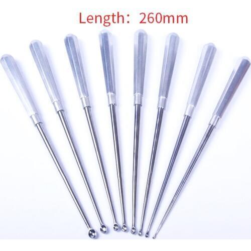 Stainless steel Bone Curettes Veterinary orthopedics Instruments Single head spatula orthopedic spatula