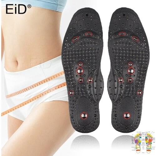 2PCS Magnetic Therapy Massage Insoles for feet Men Women Weight Loss Promote Blood Circulation Foot Magnet Health Care Shoe Pads