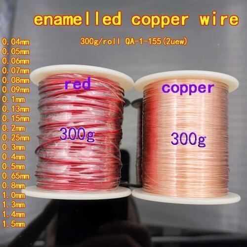 300g /lot 0.04-1.5mm polyurethane Enameled Copper Wire Magnet Wire Magnetic Coil Winding wire For Making Electromagnet Motor