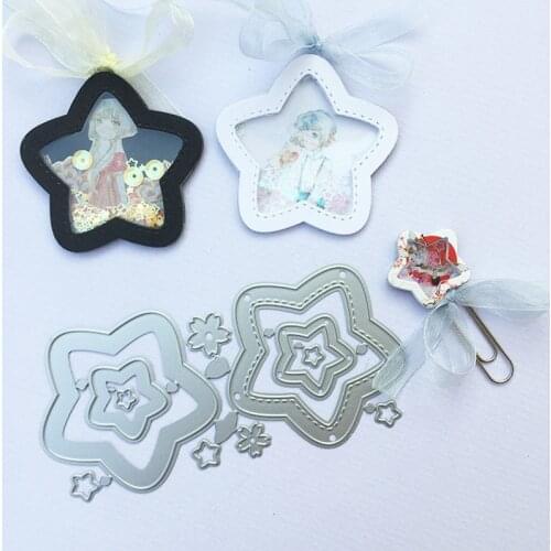 Pentagram Star Metal Cutting Dies Birthday gift for DIY Scrapbooking Album Paper Cards Decorative Craft Embossing Die Cut