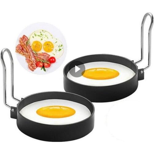 Metal Pancake Ring Fried Egg Ring Ound Shape Fried Egg Round Shaper Eggs Mold For Cooking Breakfast Mold Kitchen Accessories