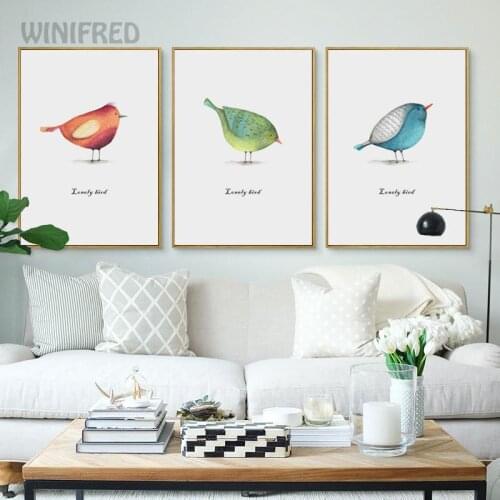 Minimalist Lonely Bird Poster Modern Canvas Painting Print Wall Art Wall Picture For Living Room Nordic Decoration Home Decor