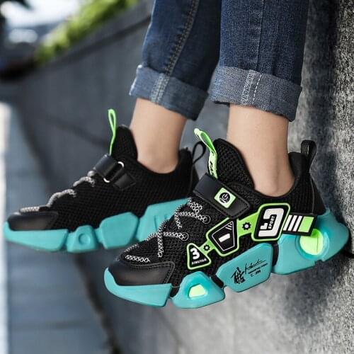 KJEDGB Fashion Children Shoes Breathable Boys Casual Shoes Thick-soled Non-slip Running Shoes New Sneakers Support Dropshipping