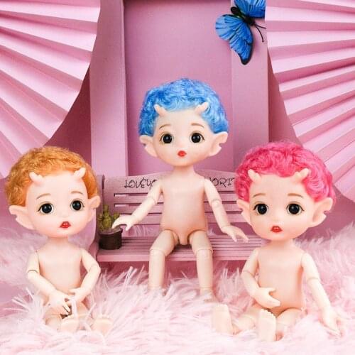 New Arrival 16cm Doll Ob11 Dragon Baby Toys for Girls 13 Joints 1/8 Bjd Doll Not Include Clothes