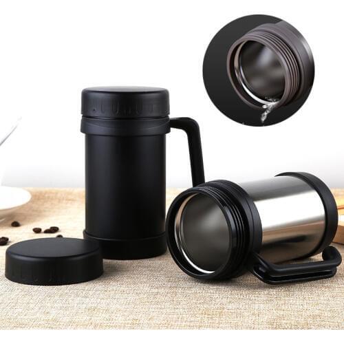 New arrivels Stainless steel Insulated Vacuum Flask tea milk portable travel coffee mug Bpa-free Business handgrip thermos cup