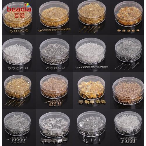 New Arrival Jump Ring/Beads Caps/Extended Chains/Pins/Claps/Earring Hooks Mix Types Metal Color For Fashion Accessories