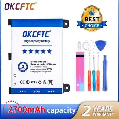 Original Replacement Battery 2700mAh S11S01B For Amazon Kindle 2 & Kindle DX DXG D00511 D00701 D00801 Batteries