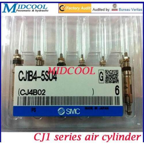 4mm Bore 5mm Stroke Pneumatic Micro Air Cylinder CJ1B 4-5S U4 Single acting Spring return smc type Needle form pipe