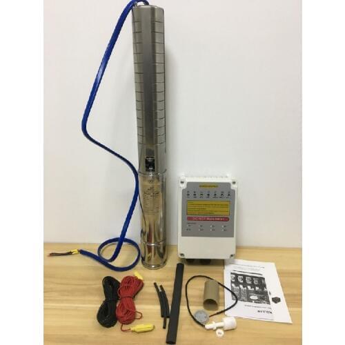 New Series 3 Inch DC72V 1000W Free Shipping High Performance Solar Submersible Water Pump Max.head 80m 3SPSC6.5/80-D72/1000