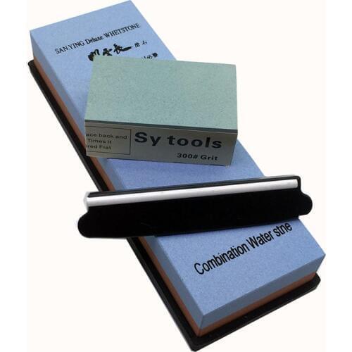 Premium Whetstone Knife Sharpening Stone 2 Side Grit 240/800 Waterstone |Best Whetstone Sharpener| NonSlip Nylon Base Guide