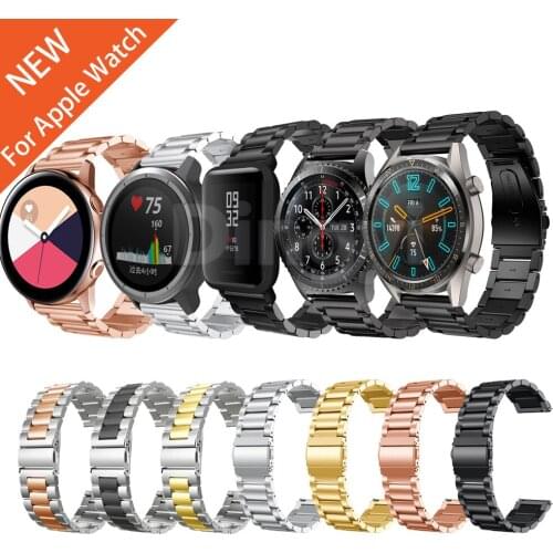 For Samsung Galaxy Watch Active 22mm 20mm Metal Band 42 46mm Gear S3 S2 Bracelet Strap for Huami Amazfit GTR/Bip Huawei watch GT