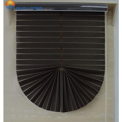 EWAY CASA Solid Color Fabrics Faux Linen Roman Curtains Neat Folded Roman Shades Roman Blinds LivingRoom Kitchen No.RC_160305