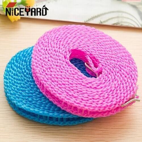 Clothesline 3 M 5M Clothes Dryer Cloth Hanging Rope Drying Rack Non-slip Washing Line