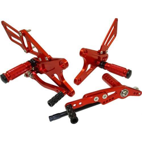 Waase Motorcycle Adjustable Rider Rear Sets Rearset Footrest Foot Rest Pegs For Yamaha YZF R1 2009 2010 2011 2012 2013 2014