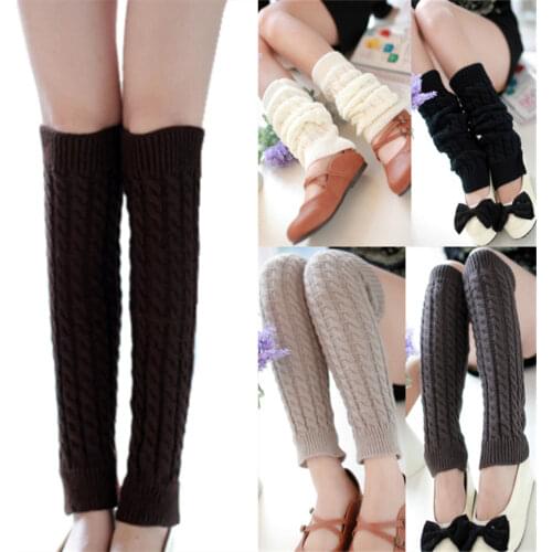 Ladies Winter Knitted Leg Warmers Boot Cuffs Trim Toppers Leg Warmers ST005