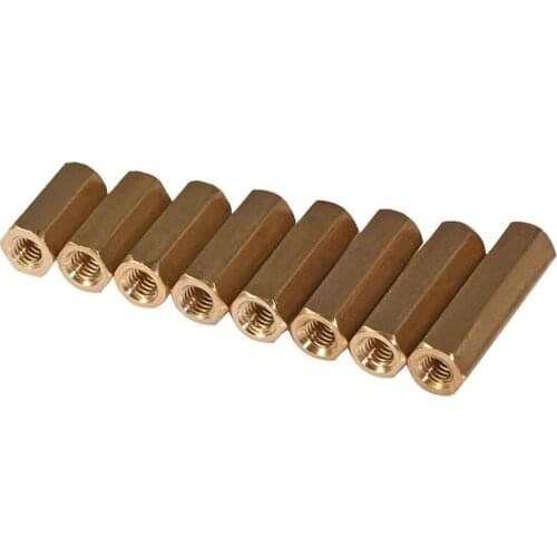 10/20PCS Brass M3 M4 Hex Hexagonal Pillar Standoff Spacer Support Female Bolt Copper