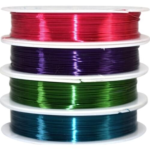 10pcs/lot Copper Wire 0.25-1.0mm String Beads Thread Crystal Wire Metal Wire DIY Jewelry Winding Line