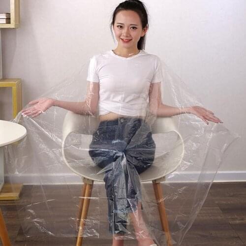 100PCS Barber Capes Disposable Waterproof Hair Cutting Hairdressing Capes Aprons for Home Professional Hair Salon Use 110x150cm