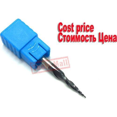 5pcs HRC55 R0.25*D4*20.5*50L*2F Tungsten solid carbide Coated Taper Ball Nose End Mills taper and cone endmills