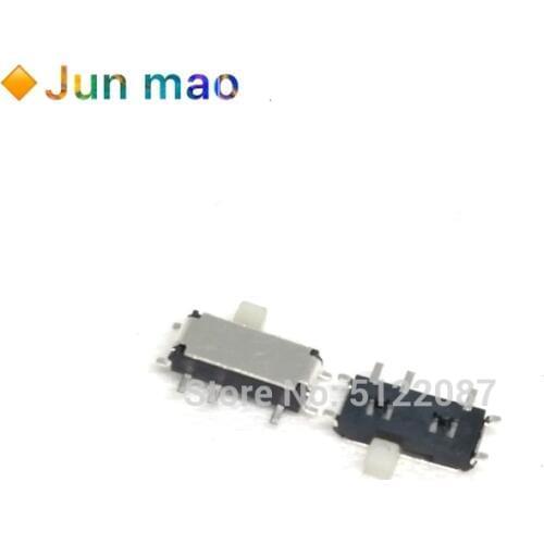 50Pcs Mini 7-Pin On/Off 1P2T SPDT MSK-12C02 SMD Toggle Slide Switch For MP3 MP4 Black handle 7Pin Micro Switch patch New
