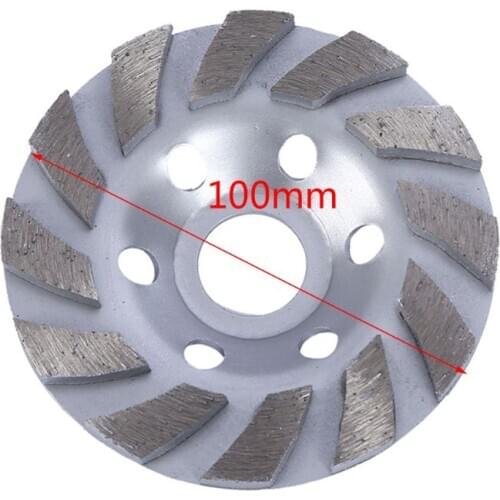 100mm Diamond Grinding Sheet Wheel Concrete Cup Disc Druable Masonry Stone Tool N58A