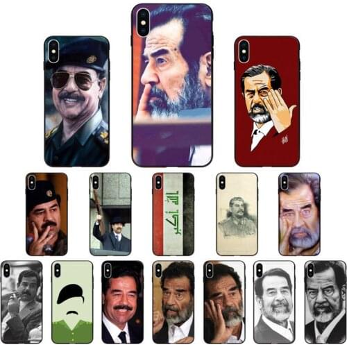 YNDFCNB Saddam Hussein Iraq Phone Case for iphone 11 12 Mini Pro Max X XS MAX 6 6s 7 8 Plus 5 5S 5SE XR SE2020